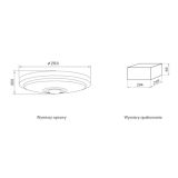 SENZORSKA PLAFONJERA GTV LED ITALIA 12W OKROGLA IP20