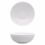 SERVIRNA SKLEDA 25 CM BELA PORCELAN