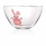 SERVIRNA SKLEDA STEKLARNA HRASTNIK 69 CL SUNRISE ROZA ZAJČEK