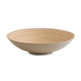 SERVIRNA SKLEDA ZELLER PRESENT 35X9.5 CM OKROGLA BAMBUS SIVO RJAVA