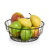 KOŠARA ZA SADJE ZELLER PRESENT KOŠARA ZA SADJE OKROGLA 24X9.5 CM KOVINA ČRNA