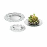 SERVIRNI KROŽNIK SANDRA RICH 3X27 CM STEKLEN PEBBLE