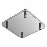 LED SESTAVLJIVI REFLEKTOR VARIO4 HOME 764008-4 OSNOVA 4X JEKLO BRUŠENO + KROM