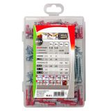 ZIDNI VLOŽEK Z VIJAKOM FISCHER SET VLOŽKOV Z VIJAKI V PVC ZABOJU 160 KOS