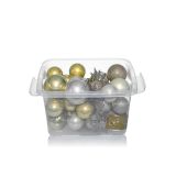 BUNKA IZ UMETNE MASE GLOSSTYLE SET 36/1 ŠAMPANJEC ZLATE V PVC ZABOJU