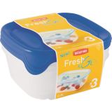 POSODA ZA SHRANJEVANJE CURVER 0.8 L SET 3/1, MODRA