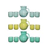 KOZAREC ZA VODO/SOK DECORIS SET 4 KOZARCEV IN VRČ RAZLIČNE BARVE