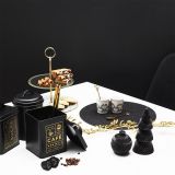 SET JEDILNEGA PRIBORA HOME DECO DESERTNE ŽLICE 4/1 DEKOR LISTJA ZLATE