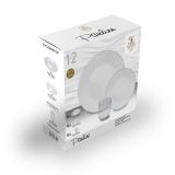 SET KROŽNIKOV 12 DELNI JEDILNI SET PAULINE