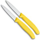 SET NOŽEV VICTORINOX ZA ZELENJAVO 2X NAZOBČANO REZILO 8CM RUMEN