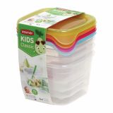 POSODA ZA SHRANJEVANJE CURVER SET POSOD ZA SHRANJEVANJE HRANE, FRESH GO 4X0.45L