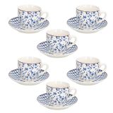 SET SKODELIC IN LONČKOV TOGNANA 6 DELNI IRIS COTTAGE RAZLIČNI DEKORJI 200 ML