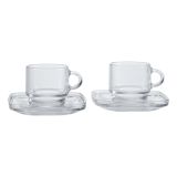 SET SKODELIC IN LONČKOV 90ML GB AMERICANO 4/1 ESPRESSO STEKLEN