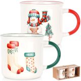 SET SKODELIC IN LONČKOV EH 300 ML SET 2/1 V ŠKATLI DEKOR BOŽIČEK