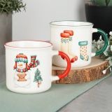 SET SKODELIC IN LONČKOV EH 300 ML SET 2/1 V ŠKATLI DEKOR BOŽIČEK