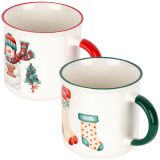 SET SKODELIC IN LONČKOV EH 300 ML SET 2/1 V ŠKATLI DEKOR BOŽIČEK