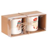 SET SKODELIC IN LONČKOV EH 300 ML SET 2/1 V ŠKATLI DEKOR BOŽIČEK