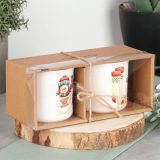 SET SKODELIC IN LONČKOV EH 300 ML SET 2/1 V ŠKATLI DEKOR BOŽIČEK