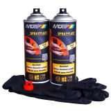 BARVNI SPREJ MOTIP SET SPRAYPLAST ČRNI MAT 2 X 400ML - FOLIJA SPREJ