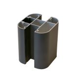 WPC SISTEM OGRAJA ZAKLJUČNI ALU STEBRIČEK 2000X80X80 MM