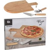 SERVIRNA DESKA SET ZA PIZZO 3 DELNI