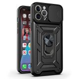 SILIKONSKI OVITEK ARMOR RING Z ZAŠČITO KAMERE ZA HONOR 400 LITE - ČRN