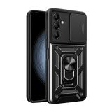 SILIKONSKI OVITEK ARMOR RING Z ZAŠČITO KAMERE ZA SAMSUNG GALAXY A26 - ČRN