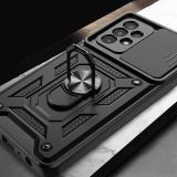 SILIKONSKI OVITEK ARMOR RING Z ZAŠČITO KAMERE ZA SAMSUNG GALAXY S24 ULTRA 5G - ČRN