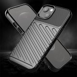 SILIKONSKI OVITEK THUNDER ARMOR ZA IPHONE 15 PLUS - ČRN