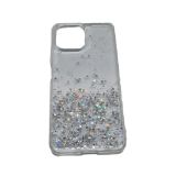 SILIKONSKI OVITEK Z BLEŠČICAMI SPARKLE ZA IPHONE 15 PLUS - PROZOREN