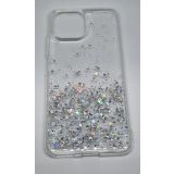 SILIKONSKI OVITEK Z BLEŠČICAMI SPARKLE ZA IPHONE 15 - PROZOREN