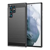 SILIKONSKI OVITEK ZA SAMSUNG GALAXY S25 ULTRA 5G - MAT CARBON ČRN