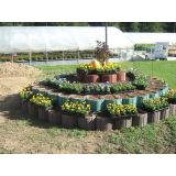 ŠKARPNI ELEMENT OBLAK GROUP FLORA LUNA, FI 40, H=24 CM GRAFITNO ČRN