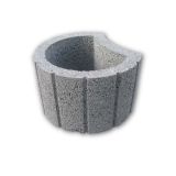 ŠKARPNI ELEMENT OBLAK GROUP FLORA LUNA, FI 40, H=24 CM SIV