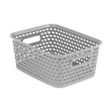 ŠKATLA ZA SHRANJEVANJE -YOUR STYLE. SIVA,  S