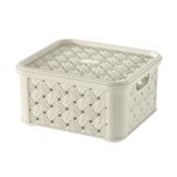 ŠKATLA/ZABOJ TONTARELLI ARIANNA 16.6X14.5XH8.5CM BEŽ