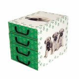 ŠKATLA/ZABOJ MISSSPACE PREDALNIK ZA SHRANJEVANJE S ŠTIRIMI PREDALI