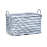 ŠKATLA/ZABOJ ZELLER PRESENT 37X27X21 CM SIVA/BELA