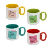 SKODELICA / LONČEK TOGNANA 380 ML MADRID MEMO MUGS RAZLIČNI NAPISI