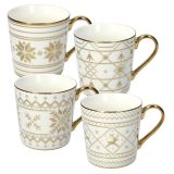 SKODELICA / LONČEK TOGNANA 410 ML NATALE GOLD TRICOT RAZLIČNI DEKORJI