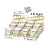 SKODELICA / LONČEK TOGNANA 410 ML NATALE GOLD TRICOT RAZLIČNI DEKORJI
