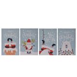 SLIKA 20X30 CM Z LED LUČKAMI BOŽIČEK/MEDO