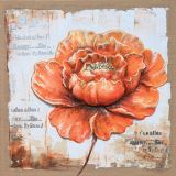 SLIKA BIVA ROŽA 80X80 CM 3D RAZLIČNA DEKORJA