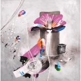 SLIKA CZ CVET VIOLA 50 X 50 CM