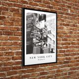 SLIKA STYLER BROADWAY STREET Z OKVIRJEM 50X70 FP035