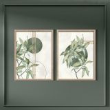 SLIKA STYLER GREEN DVOJNA Z OKVIRJEM 30X40 FR381