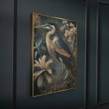 SLIKA STYLER GREEN HERON Z OKVIRJEM 50X70 AB234