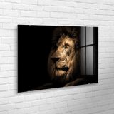 SLIKA STYLER LION STEKLENA 70X100 GL247