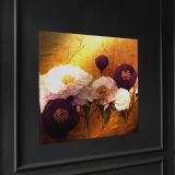 SLIKA STYLER PLATNO BURGUNDY POPPIES 60X60 ST678