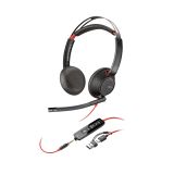 SLUŠALKE HP POLY BLACKWIRE 5220 STEREO/USB-C/ADAPTER